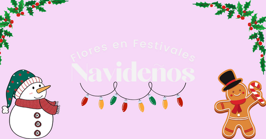 Flores en Festivales Navideños