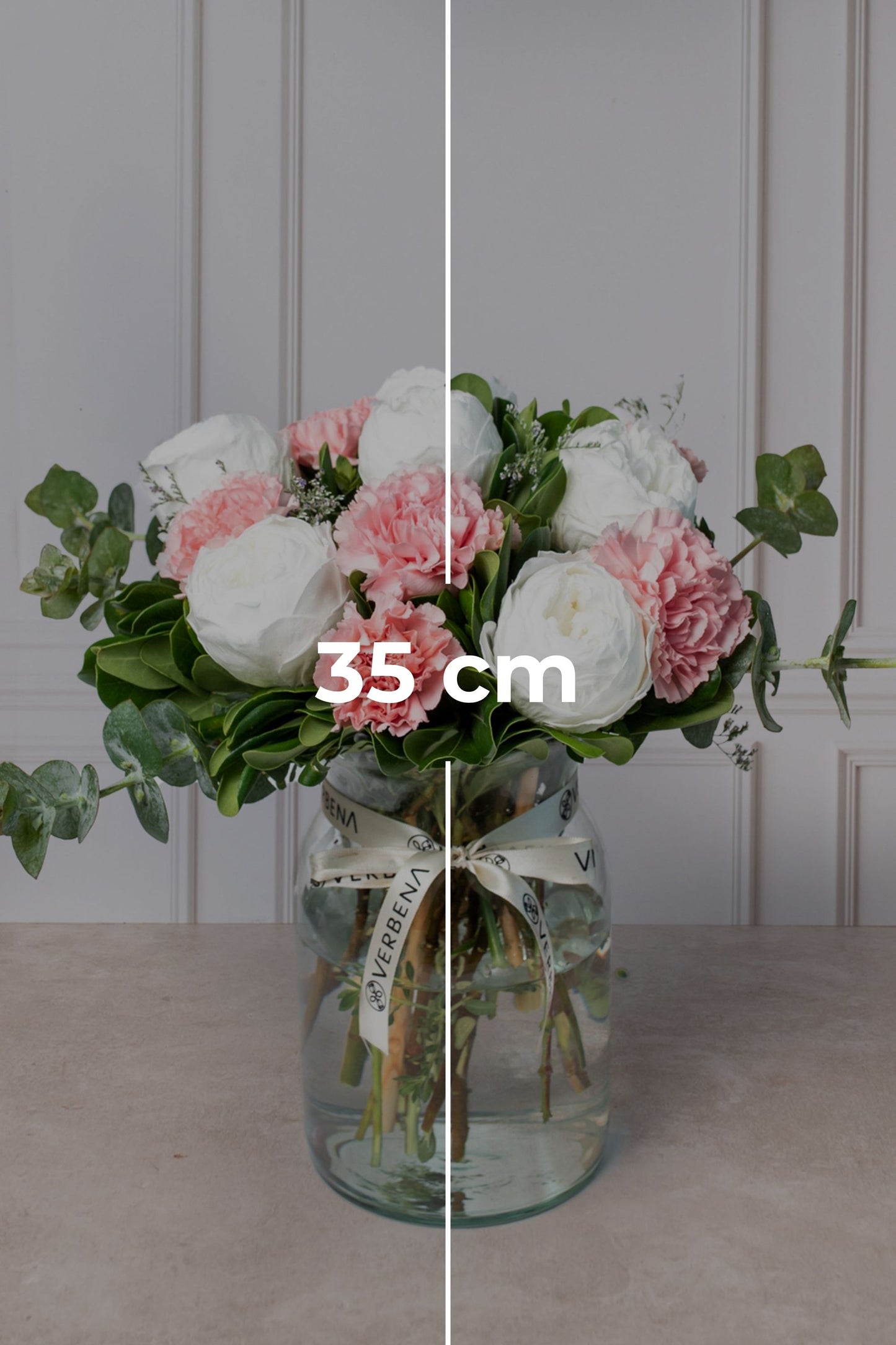 Pura Vida - Peonia Blanca y Clavel Rosa Cun