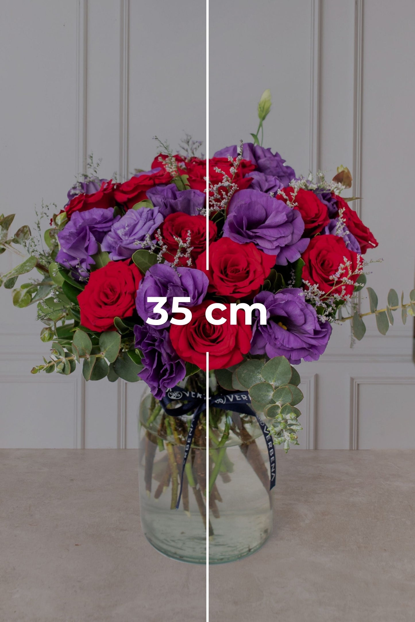 París - Rosa Roja y Lisianthus Morado XAL