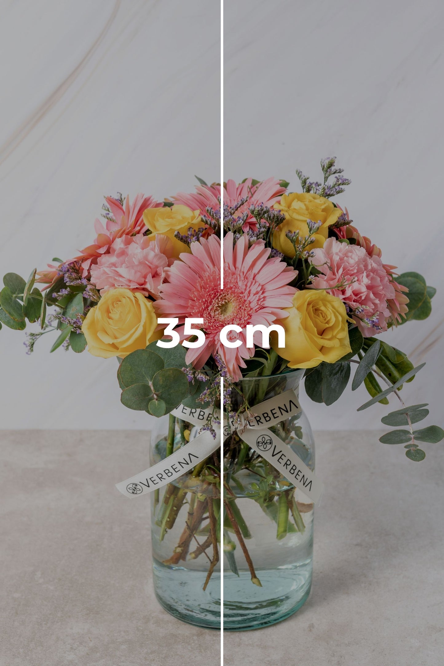 Sunshine - Pink Gerbera with Yellow Rose GDL