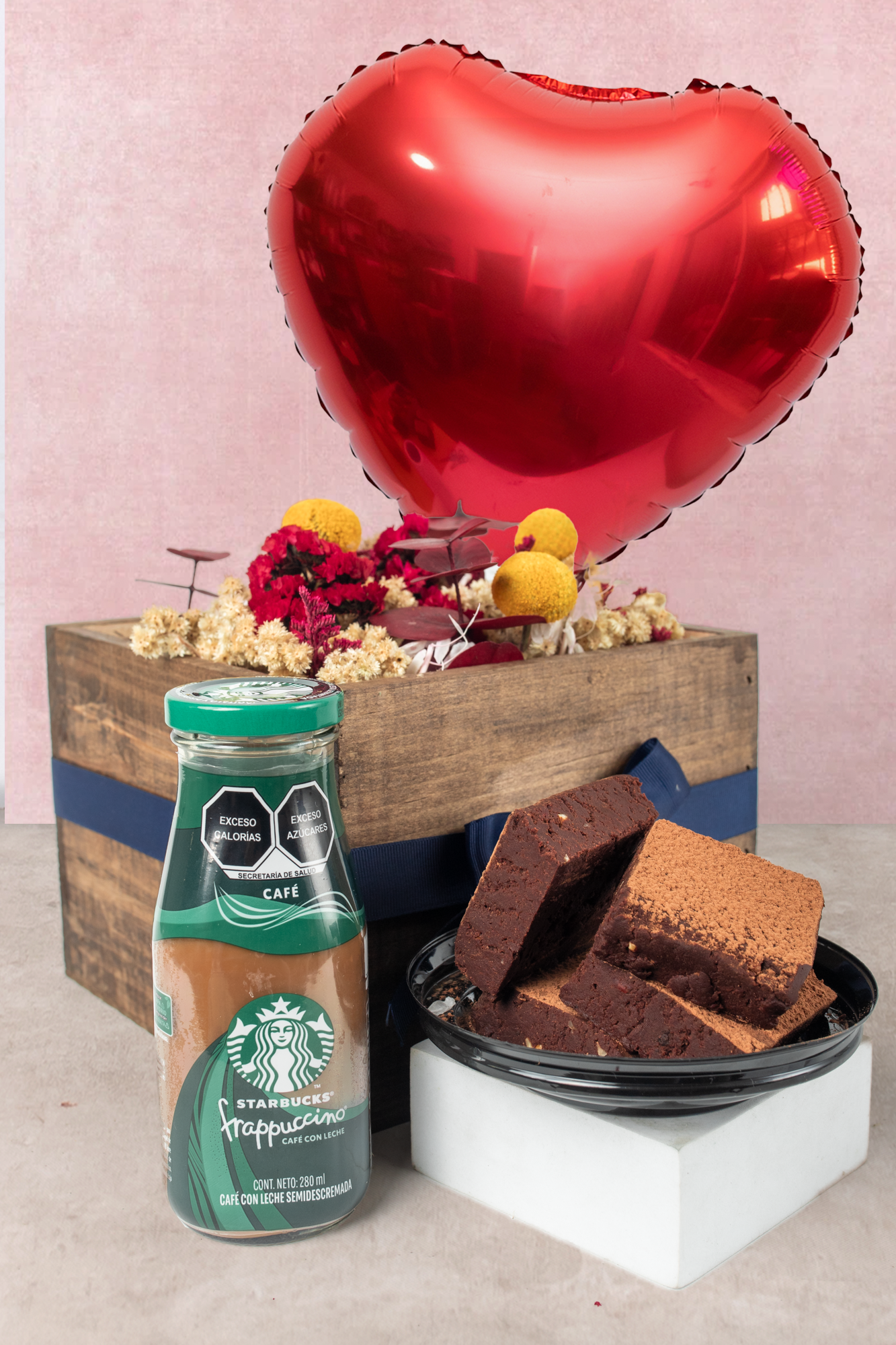 Kit Bom Día SV - Flores, Café y Brownies