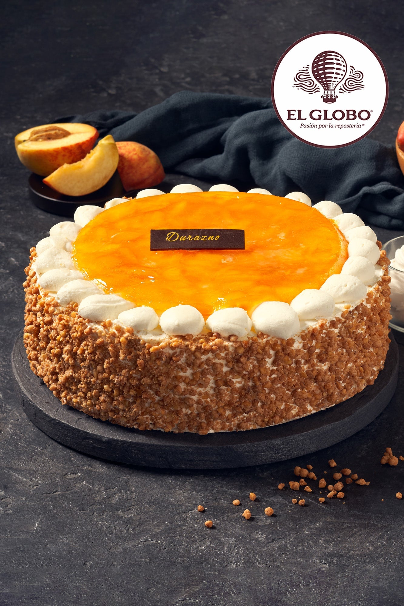Pastel Durazno // El Globo
