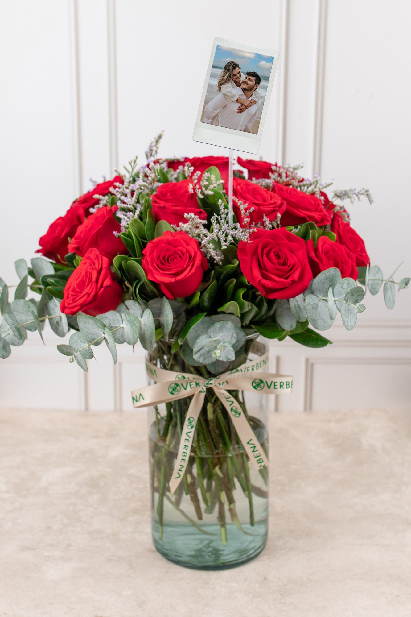 Perfect Love - Red Rose with Personalized Photo