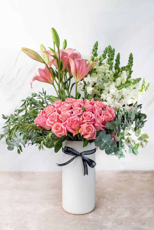 Sabor a Mi - Lilium Rosa, Rosa Clarita y Perrito Blanco.