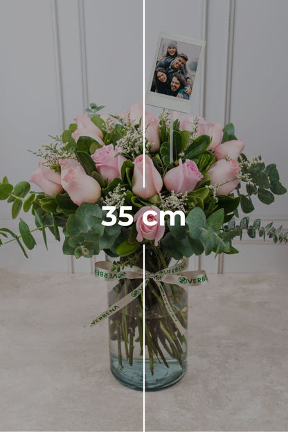 Amanecer - Rosa Clarita con Foto Personalizada