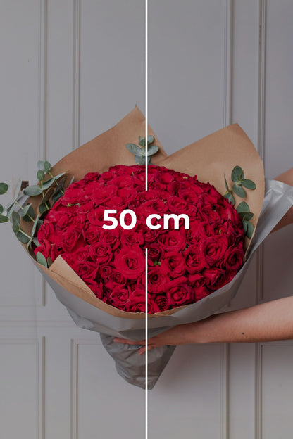 Ramo Buchón - 100 Rosas Rojas XAL