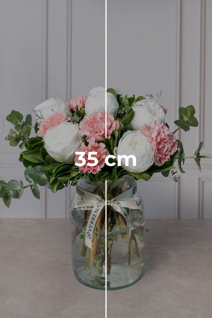 Pura Vida - Peonia Blanca y Clavel Rosa Atizapán