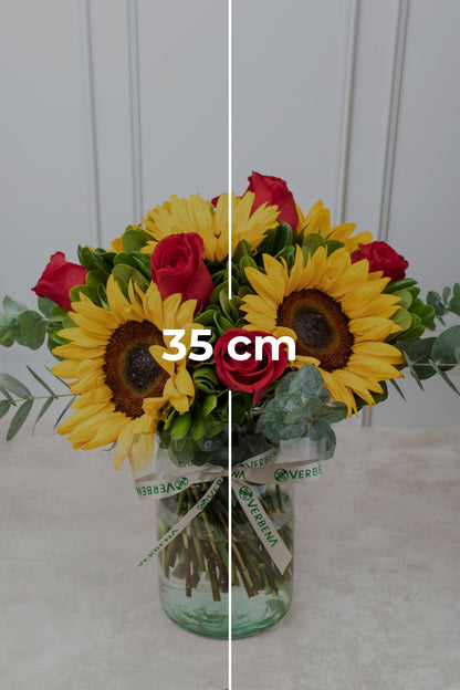 Ocaso - Girasol y Rosa Roja GDL