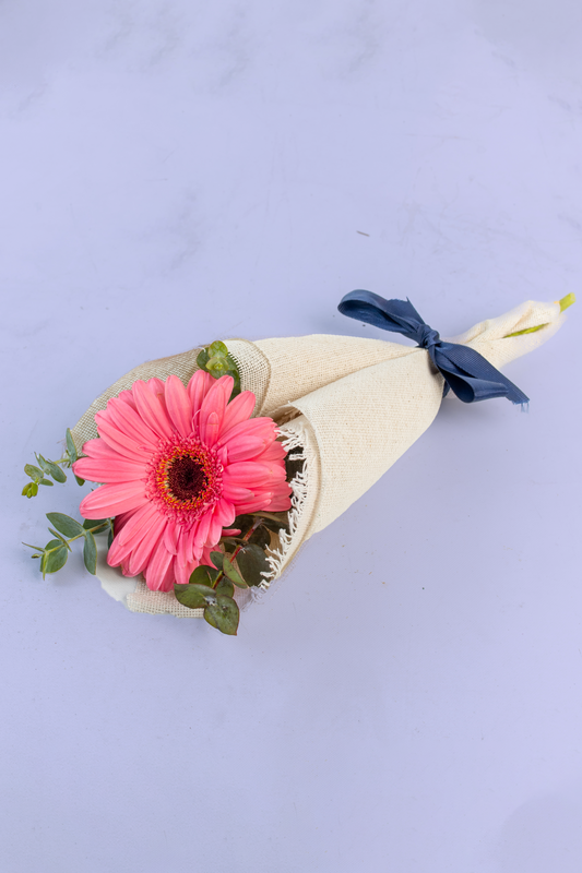 Ramo 1 Gerbera / Envoltura Yute QRO