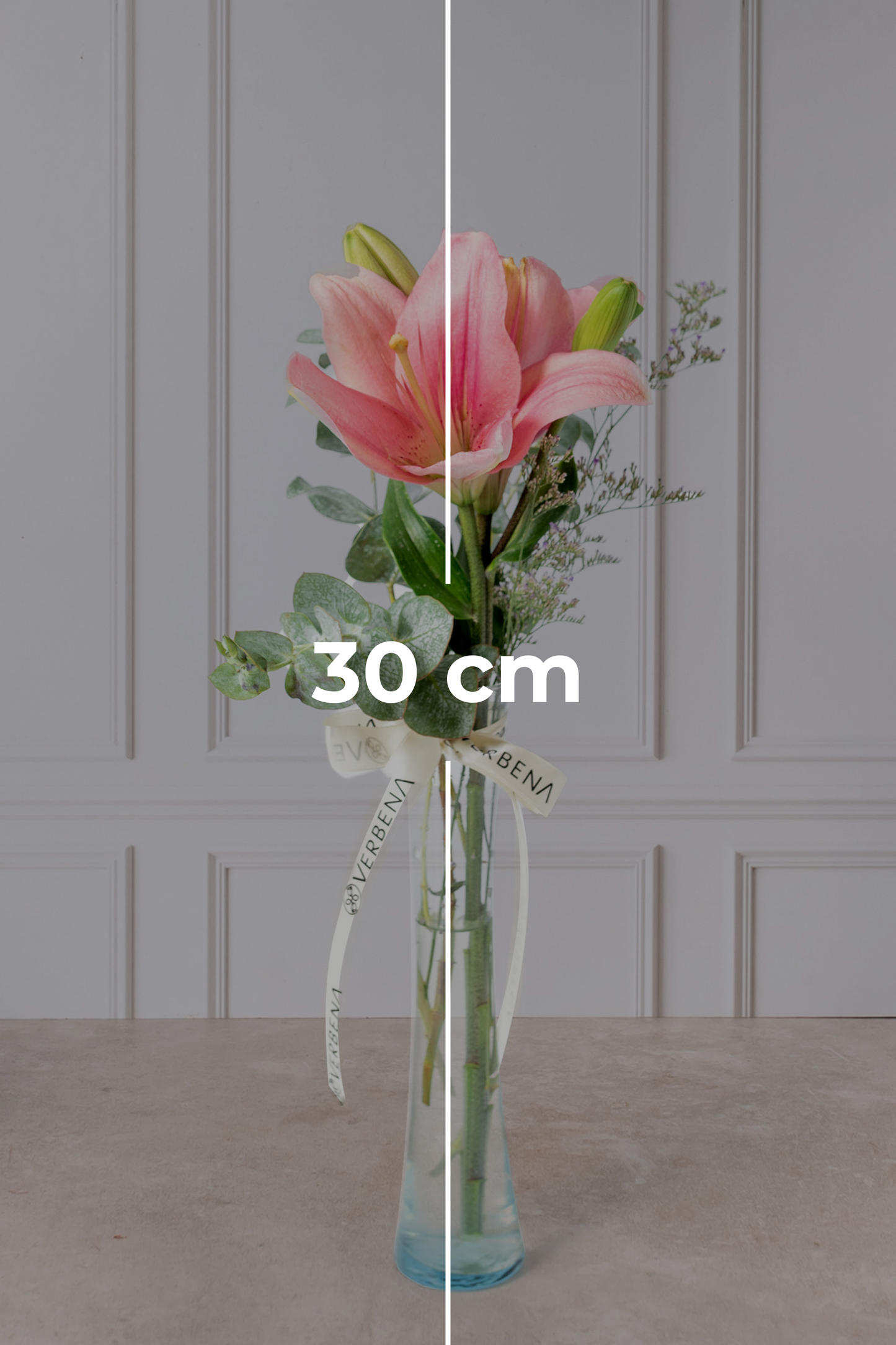 Brisa de Mar - 1 Lilium Rosa en Violetero LOS CABOS