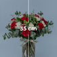 Bouquet TECHO / Rosa Roja y Clavel Blanco G