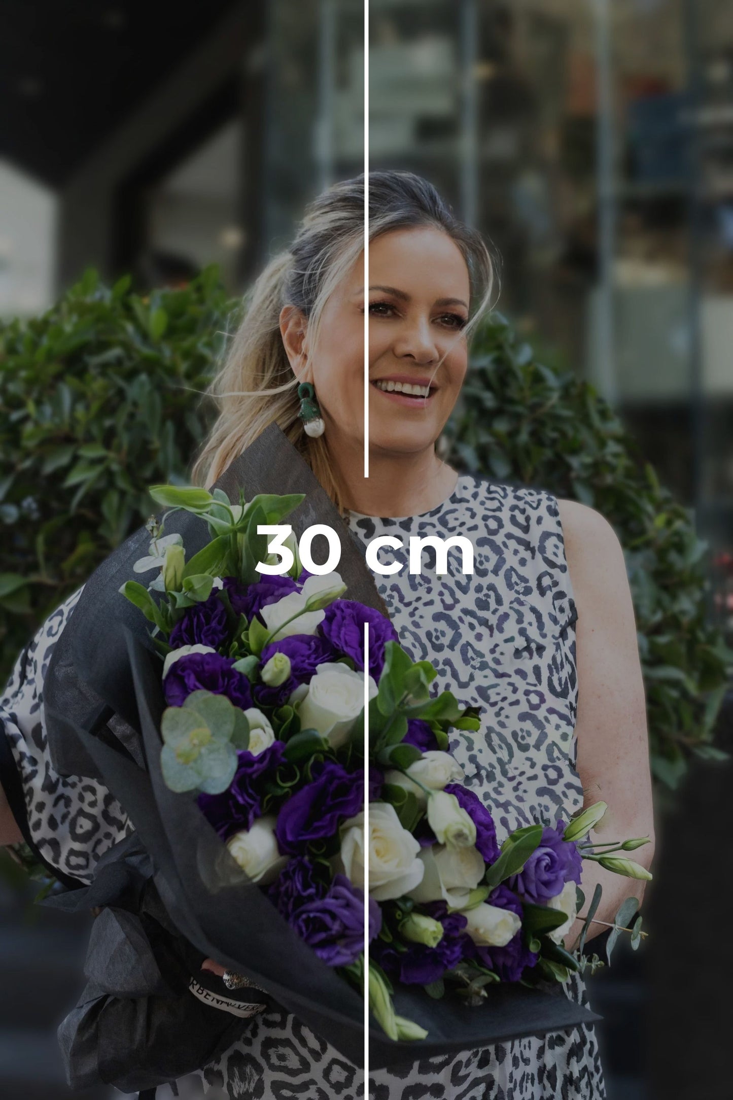 Bouquet de Alba // Rosa Blanca y Lisianthus Morado