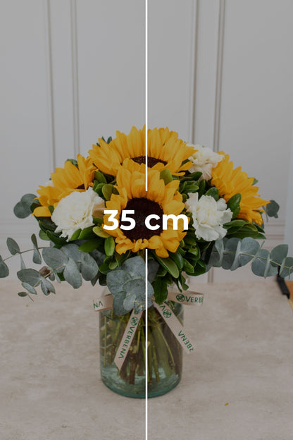 Cuando Calienta el Sol // Girasol y Clavel Blanco M