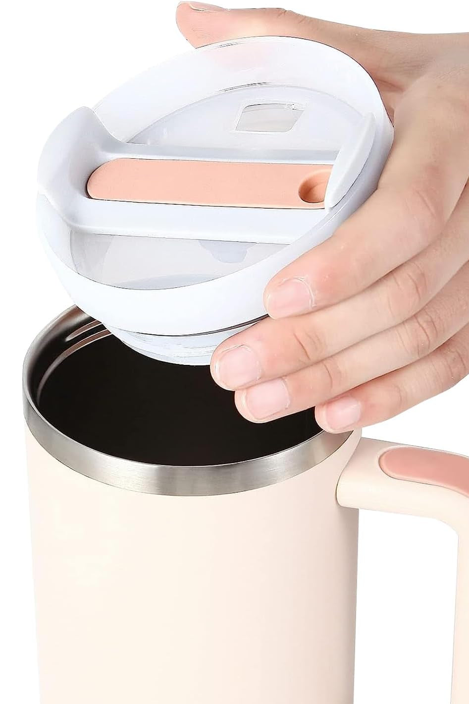 Vaso Térmico Rosa Claro - 40 oz con Asa