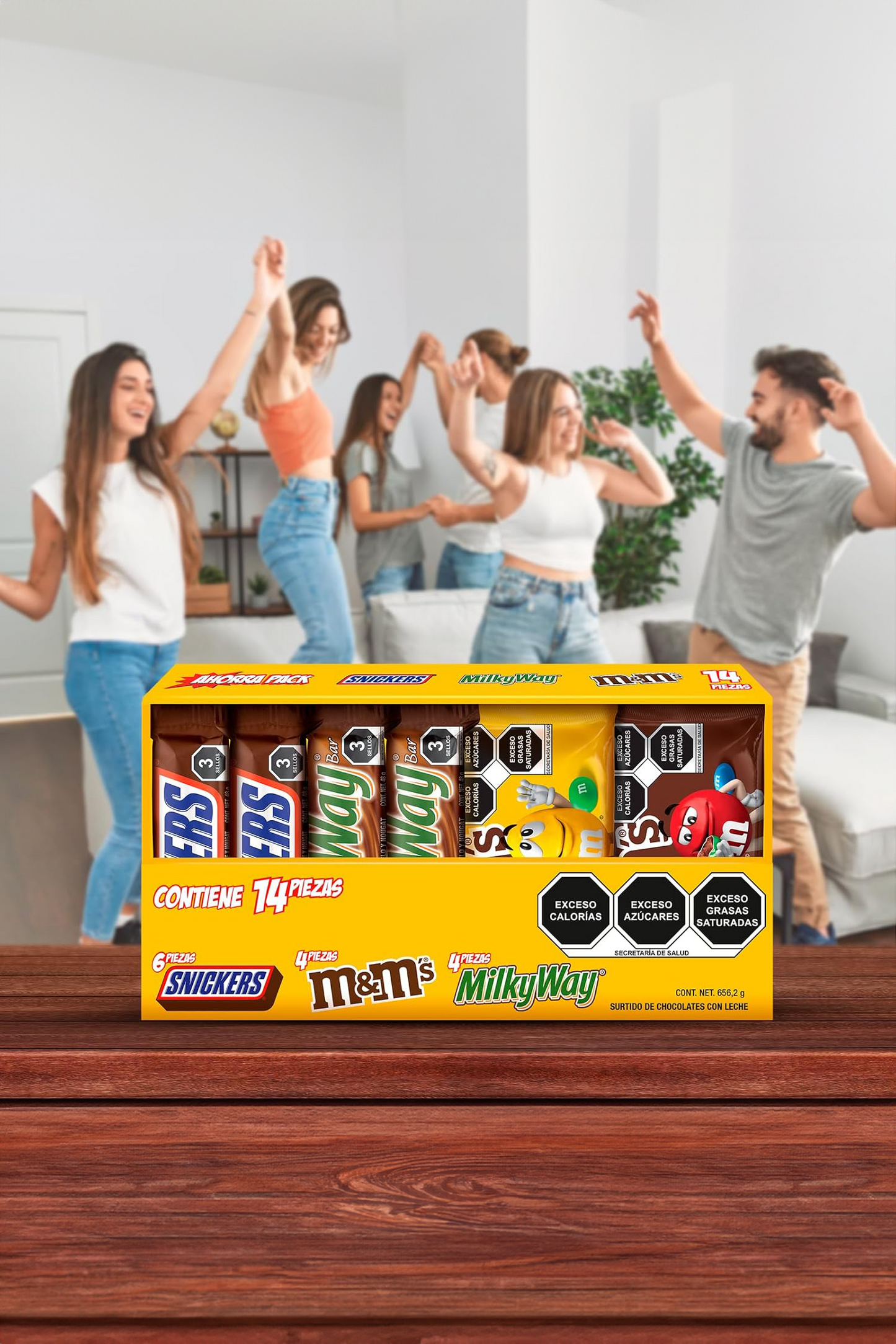 HONMICON Snickers - Caja Chocolates Snickers, Milky Way, M&Ms