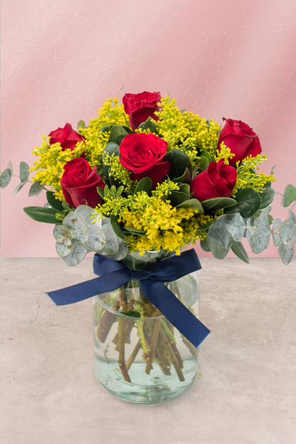 Amor Perfecto SV - Rosa Roja y Solidago