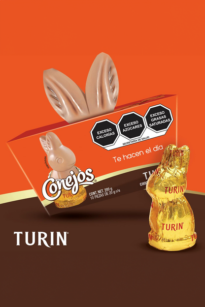 Conejos Turín de Chocolate - 10 Piezas