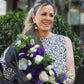 Bouquet de Alba // Rosa Blanca y Lisianthus Morado