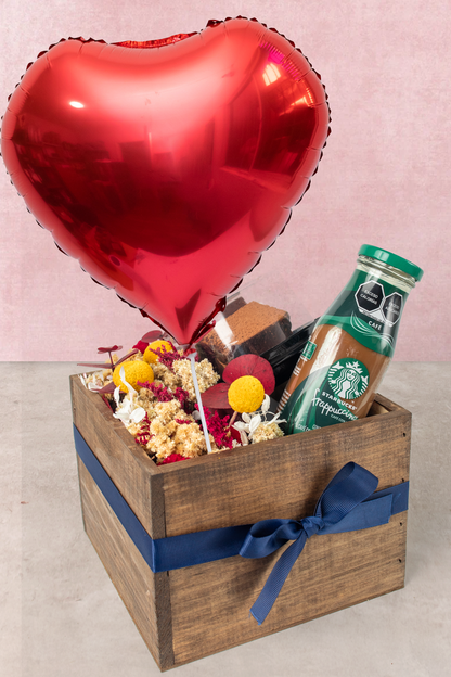 Kit Bom Día SV - Flores, Café y Brownies