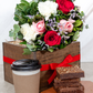 Kit Bom Día - Flores, Café y Brownies