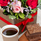 Kit Bom Día - Flores, Café y Brownies