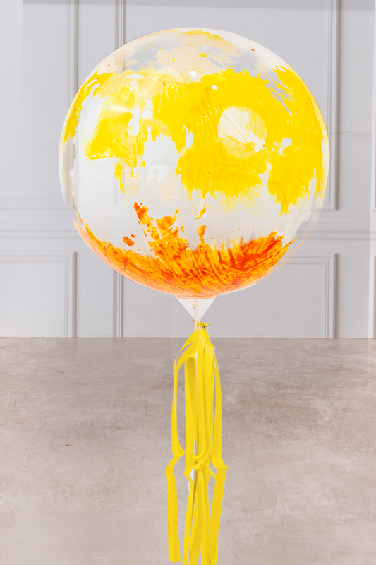 Globo Amarillo y Naranja con Helio