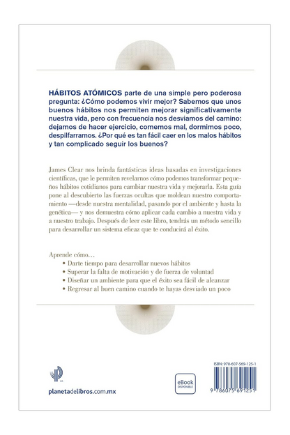 Libro Hábitos Atómicos - James Clear
