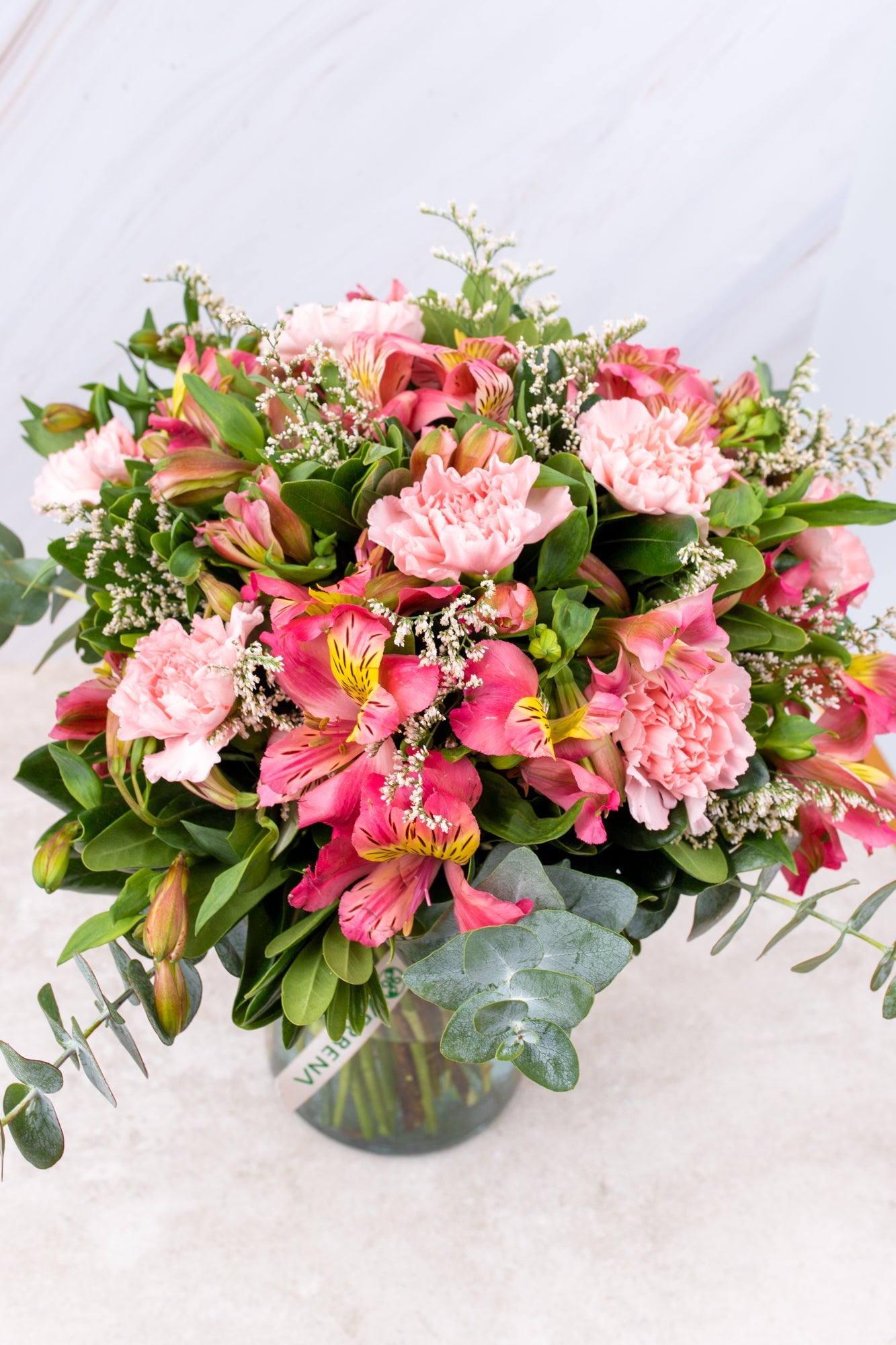 Noche de Verano - Clavel y Astromelia Rosa PTO. ESCOND.