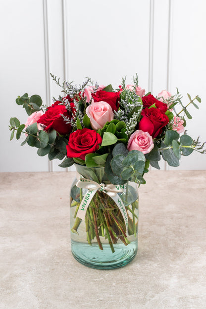 Kiss Me a Lot - (Red Rose and Light Rose)
