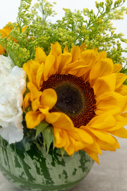 Centro de Mesa 5 - Girasol y Solidago