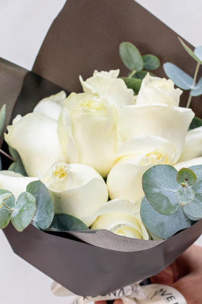 12 Rosas Blancas - Flores OAX CENTRO