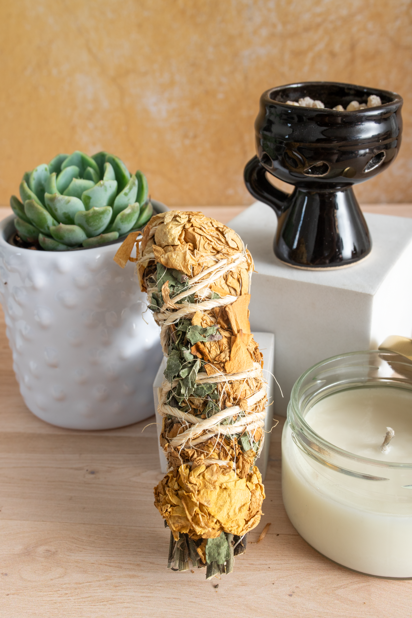 Sahumerio / Vela Aromatica y Suculenta