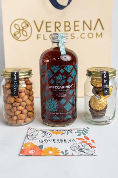 Kit Mezcarindo - Mezcal, Chocolates y Cacahuates