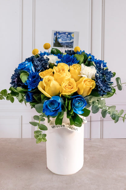 Noche Estrellada // Rosa Amarilla, Rosa Azul y Moreliana Azul