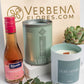 Kit Vela Mirium Light Sapphire - con Vino Rosado y Suculenta