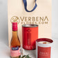 Kit Vela Mirium Topacio - con Vino Rosado y Suculenta