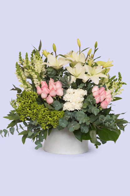 In Memoriam - Rosa Blanca y Clarita, Lilium y Hortensia CH/IXT