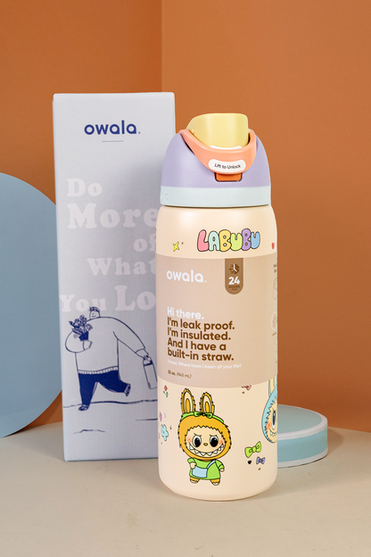 Termo Owala - Free Sip 32oz Labubu Naranja