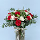 Bouquet TECHO - Clavel Blanco y Rosa Roja G