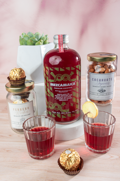 Kit Mezcamaica - Mezcal, Chocolates, Cacahuates y Suculenta