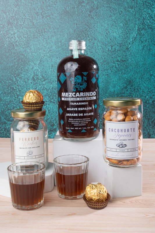Kit Mezcarindo - Mezcal, Chocolates y Cacahuates
