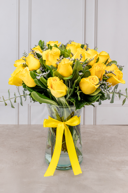 Amarillo Corazón - 24 Rosas Amarillas | Verbena 21S
