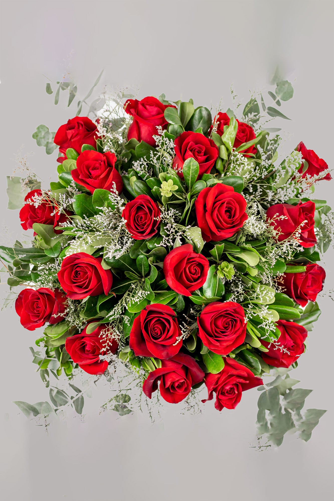 Ti Amo Flores - Rosa Roja en Jarrón de Cerámica